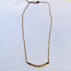 Simple Chic Neckalce - gold with jewels